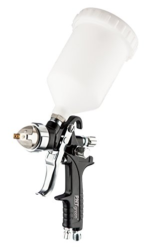 PNTGREEN Professional HVLP Gravity Feed Air Spray Gun – 1.4mm -1.8mm Nozzle,20 Oz (Free Spray Gun Keychain)