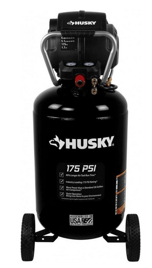 Husky 30 gallon air compressor