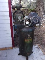 Gilbarco "Green Diamond" air compressor