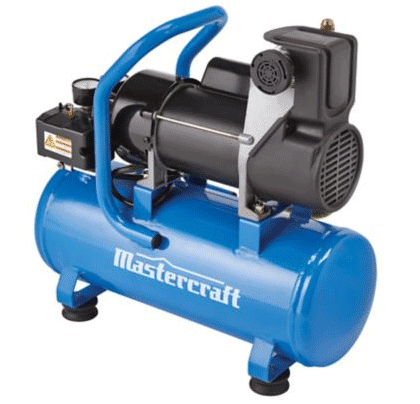 A new Mastercraft 3 gallon air compressor