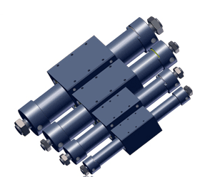 Magnetically coupled air cylinders