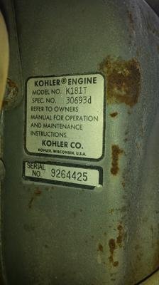 8hp Kohler Engine Off Old Portable Dayton Speedaire Air Compressor