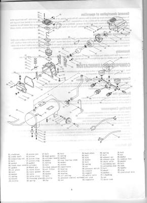 Pro Source 2hp Air Compressor Parts Diagram