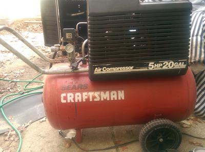 Sears Craftsman 5 Hp 20 Air Compressor