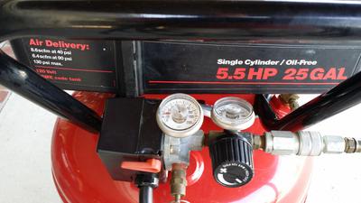 Pressure manifold on Craftsman 919.165230 air compressor