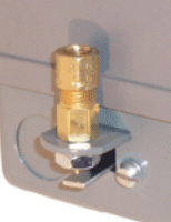 Unloader valve on the side of a pressure switch