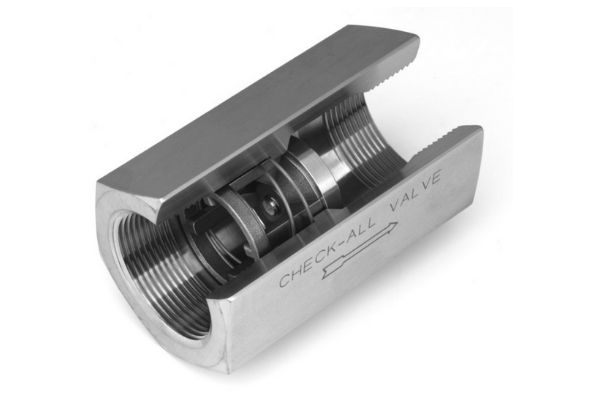 Spring-Loaded Inline Check Valve